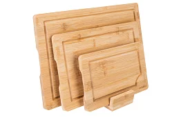 Zestaw bambusowych deseczek z podstawą