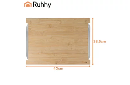 Deska bambusowa z wysuwanymi pojemnikami