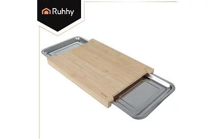 Deska bambusowa z wysuwanymi pojemnikami