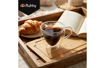 Kubek serce 240 ml - szkło termiczne