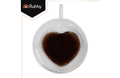 Kubek serce 240 ml - szkło termiczne