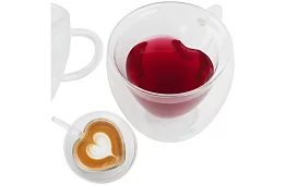 Kubek serce 240 ml - szkło termiczne