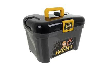 Warsztat dziecięcy 3w1, wózek z narzędziami - 59 elementów