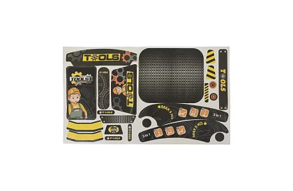 Warsztat dziecięcy 3w1, wózek z narzędziami - 59 elementów