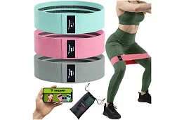 Zestaw gum oporowych - 3 poziomy oporu z planem treningowym