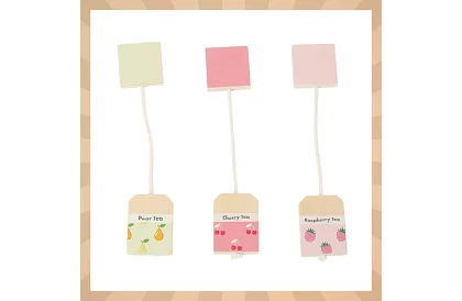 Zestaw herbaty drewniany - duży serwis herbaciany