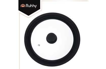 Uniwersalna pokrywa silikonowo-szklana 3 w 1 - średnica 24/26/28 cm