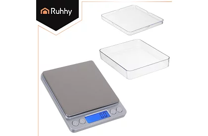 Dokładna waga LCD 0,1g - 2000g + 2 miski