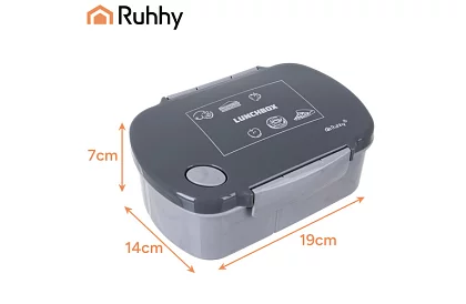 Szary pojemnik na lunch 800 ml – pojemnik na przekąski