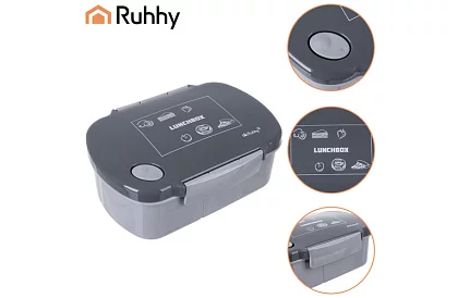 Szary pojemnik na lunch 800 ml – pojemnik na przekąski