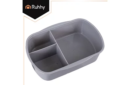 Szary pojemnik na lunch 800 ml – pojemnik na przekąski