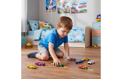 Zestaw metalowych samochodzików 1:64 – 16 sztuk