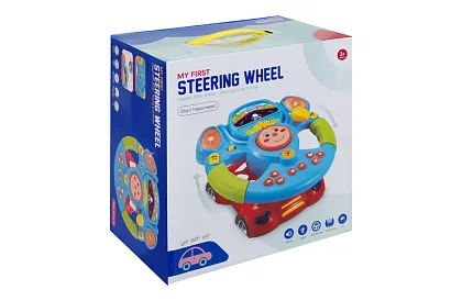 Interaktywny muzyczny volant z efektami LED – dla dzieci 3+