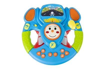 Interaktywny muzyczny volant z efektami LED – dla dzieci 3+