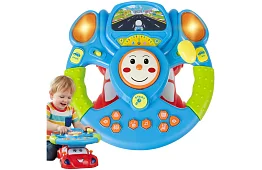 Interaktywny muzyczny volant z efektami LED – dla dzieci 3+