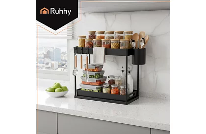 Organizator pod zlewem – czarny