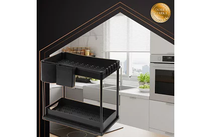 Organizator pod zlewem – czarny