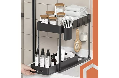 Organizator pod zlewem – czarny