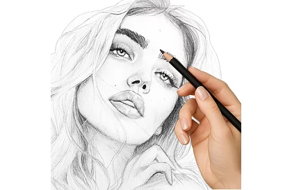 Zestaw profesjonalnych narzędzi do szkicowania w etui