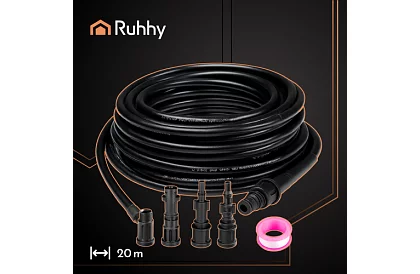 Wąż wysokociśnieniowy do czyszczenia rur i powierzchni – 20 metrów