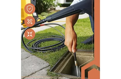 Wąż wysokociśnieniowy do czyszczenia rur i powierzchni – 20 metrów