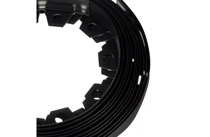 Niewidoczny krawężnik 4 cm x 10 m - Czarny brzeg ogrodowy + 20 kołków
