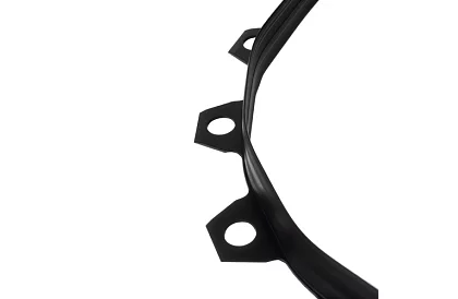 Niewidoczny krawężnik 4 cm x 10 m - Czarny brzeg ogrodowy + 20 kołków