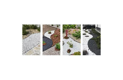 Niewidoczny krawężnik 4 cm x 10 m - Czarny brzeg ogrodowy + 20 kołków