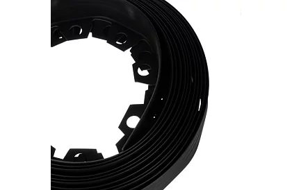 Niewidoczny krawężnik 6 cm x 10 m - Czarny brzeg ogrodowy + 20 kołków