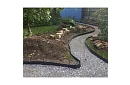 Niewidoczny krawężnik 6 cm x 10 m - Czarny brzeg ogrodowy + 20 kołków