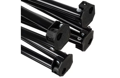 Zestaw kempingowy, czarny - stół wędkarski + dwa krzesła