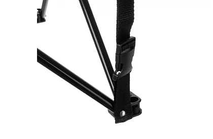 Zestaw kempingowy, czarny - stół wędkarski + dwa krzesła