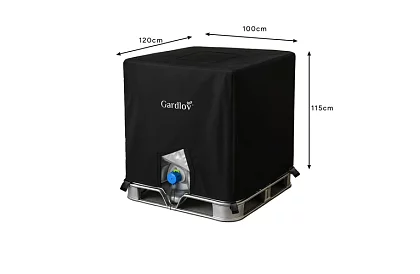 Obudowa na zbiornik IBC na wodę 1000 litrów - pokrywa przeciwko glonom