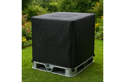 Obudowa na zbiornik IBC na wodę 1000 litrów - pokrywa przeciwko glonom