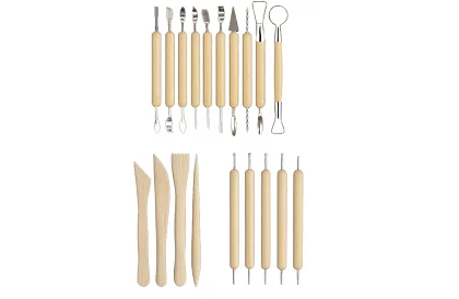 Zestaw narzędzi do rzeźbienia i modelowania – 40 sztuk w etui