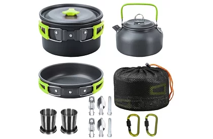 Zestaw turystyczny naczyń - 18 sztuk