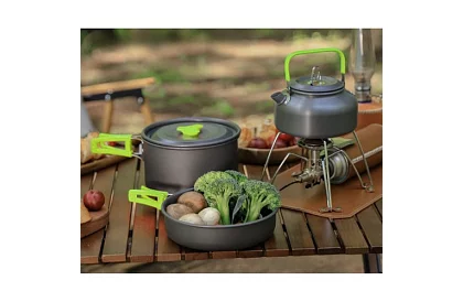 Zestaw turystyczny naczyń - 18 sztuk