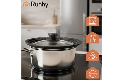 Silikonowa pokrywka 3 w 1 18/20/22 cm Ruhhy 25563