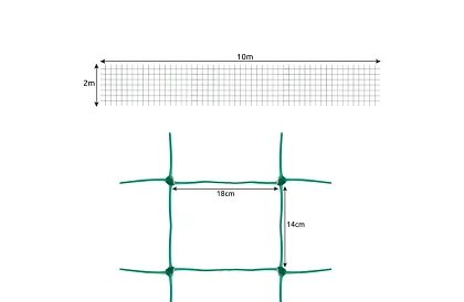 Sieciowe wsparcie dla roślin 2x10 m