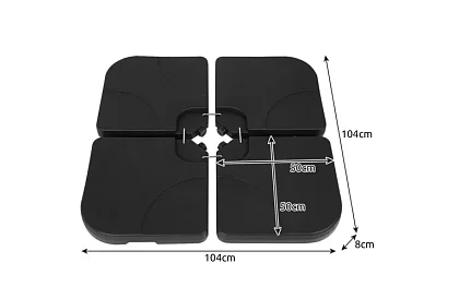 Ciężka podstawa pod parasole i parasole przeciwsłoneczne