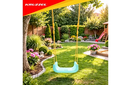 Huśtawka dziecięca kolorowa 3 w 1 - do 30 kg