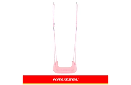 Huśtawka dziecięca kolorowa 3 w 1 - do 30 kg - różowo-zielona