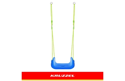 Huśtawka dziecięca kolorowa 3 w 1 - do 30 kg - zielono-niebieska