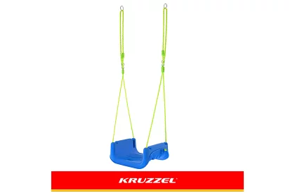 Huśtawka dziecięca kolorowa 3 w 1 - do 30 kg - zielono-niebieska