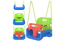 Huśtawka dziecięca kolorowa 3 w 1 - do 30 kg - zielono-niebieska