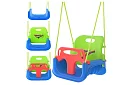 Huśtawka dziecięca kolorowa 3 w 1 - do 30 kg - zielono-niebieska