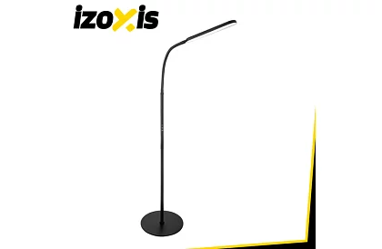 LED stojąca lampka ściemniana 180 cm – czarna z pilotem