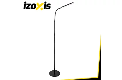 LED stojąca lampka ściemniana 180 cm – czarna z pilotem