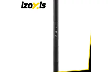 LED stojąca lampka ściemniana 180 cm – czarna z pilotem