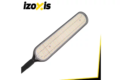 LED stojąca lampka ściemniana 180 cm – czarna z pilotem